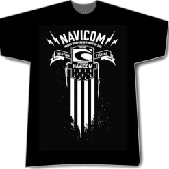Navicom Tee Shirt Manches Courtes Homme 2019 Bretagne - Noir