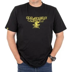Black Cat Tee Shirt Manches Courtes Homme Distressed Logo Black Tee - Noir