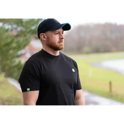 Tee Shirt Manches Courtes Homme Preston Innovations Lightweight Black T-Shirt - Noir
