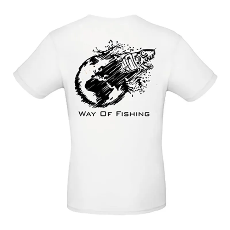 W.O.F. Tee Shirt Manches Courtes Homme Terre - Blanc
