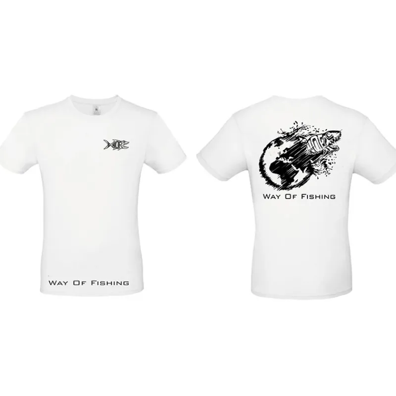W.O.F. Tee Shirt Manches Courtes Homme Terre - Blanc
