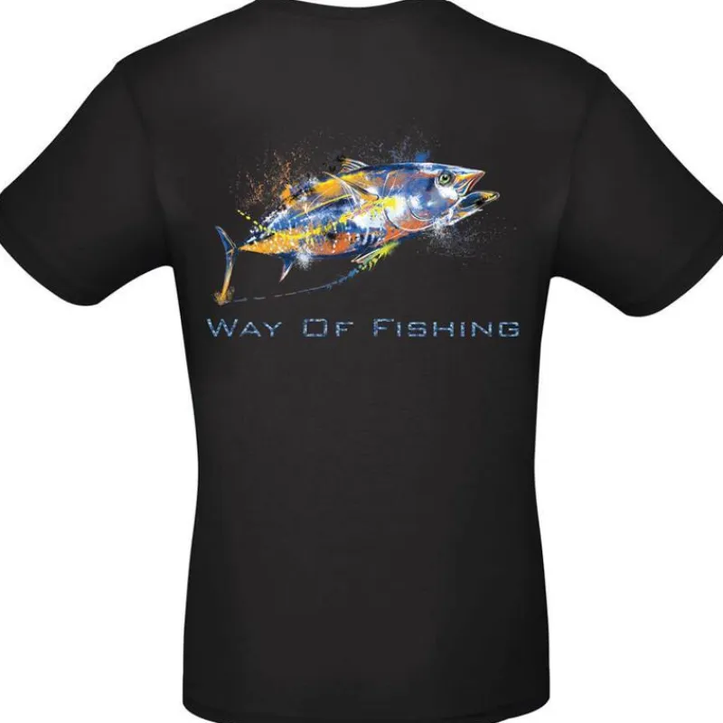 W.O.F. Tee Shirt Manches Courtes Homme Thon - Noir