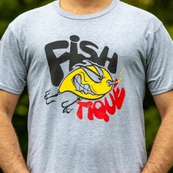 Fishxplorer Tee Shirt Manches Courtes Homme Fishtique - Gris