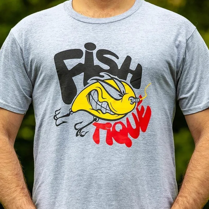 Fishxplorer Tee Shirt Manches Courtes Homme Fishtique - Gris