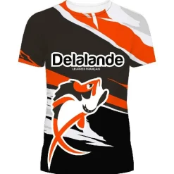 Tee Shirt Manches Courtes Homme Delalande - Orange