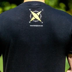 Fishxplorer Tee Shirt Manches Courtes Homme Fisher With Attitude - Noir