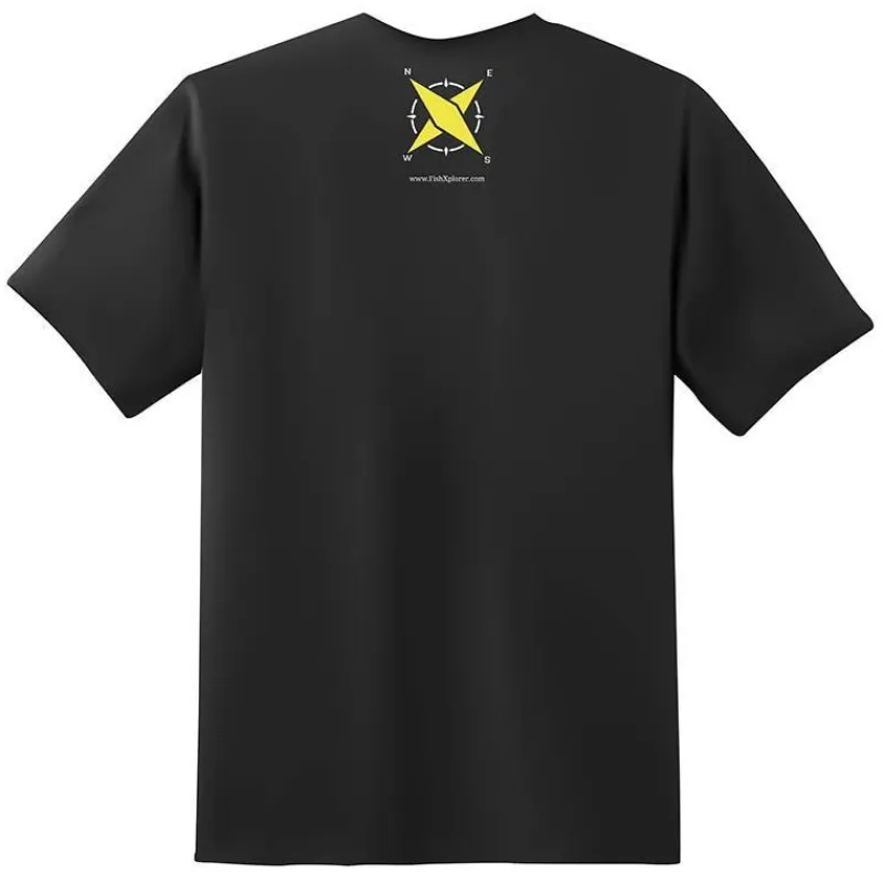 Fishxplorer Tee Shirt Manches Courtes Homme Fisher With Attitude - Noir