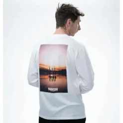 Tee Shirt Manches Longues Homme Nash Make It Happen Sunset Long Sleeve - Ecru