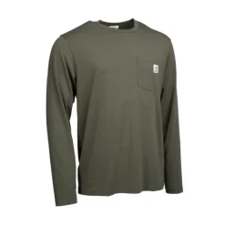 Nash Tee Shirt Manches Longues Homme Make It Happen Carp Logo Long Sleeve - Vert