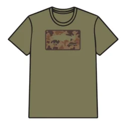 Tee Shirt Manches Longues Homme Orvis 1971 Camo Trout - Olive