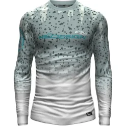 Hot Spot Design Tee Shirt Manches Longues Homme Ocean Performance Giant Trevally - Gris