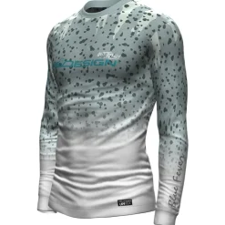 Hot Spot Design Tee Shirt Manches Longues Homme Ocean Performance Giant Trevally - Gris