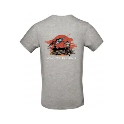 Tee Shirt Manches Longues Homme W.O.F. Manga - Gris Clair
