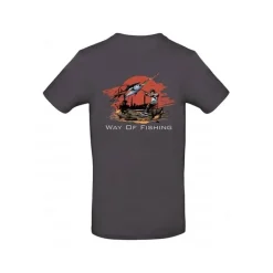 W.O.F. Tee Shirt Manches Longues Homme Manga - Anthracite