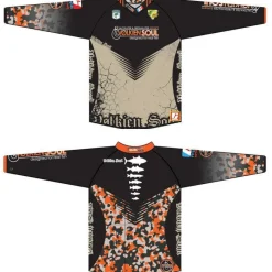 Volkien Tee Shirt Manches Longues Homme - Camo Orange