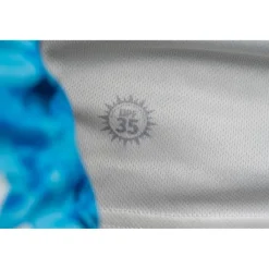 Preston Innovations Tee Shirt Manches Longues Homme Performance Sun Shirt Upf-35 - Blanc/Bleu