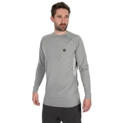 Tee Shirt Manches Longues Homme Fox Matrix Uv Protective Long Sleeve T-Shirt - Gris