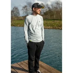 Tee Shirt Manches Longues Homme Fox Matrix Uv Protective Long Sleeve T-Shirt - Gris