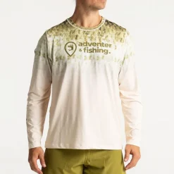 Adventer & Fishing Tee Shirt Manches Longues Homme Bozed Anti Uv - Black Bass