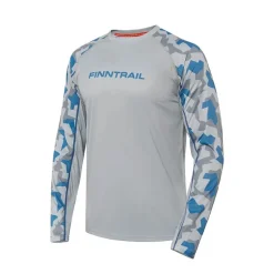 Finntrail Tee Shirt Manches Longues Homme Anti Uv Wave - Gris