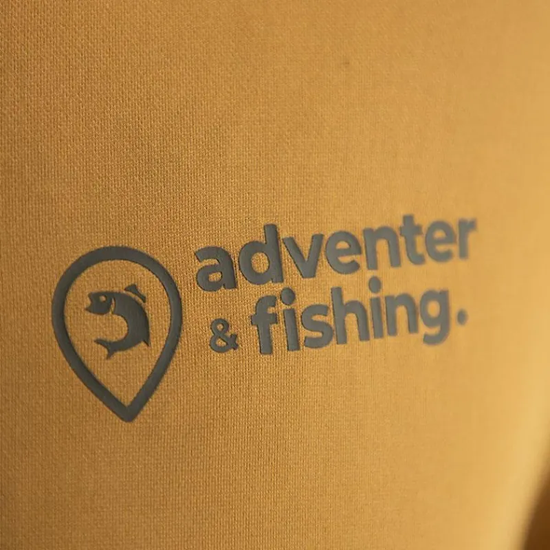 Adventer & Fishing Tee Shirt Manches Longues Homme Golon Anti Uv - Jaune