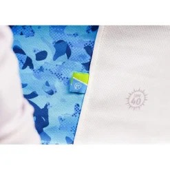 Preston Innovations Tee Shirt Manches Longues Homme Performance Hooded Sun Shirt Upf-40 - Blanc/Gris