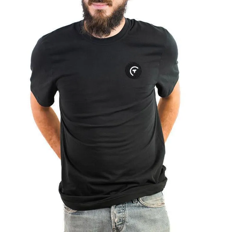 Sur vos traces Tee Shirt Pêche Personnalisable - Noir
