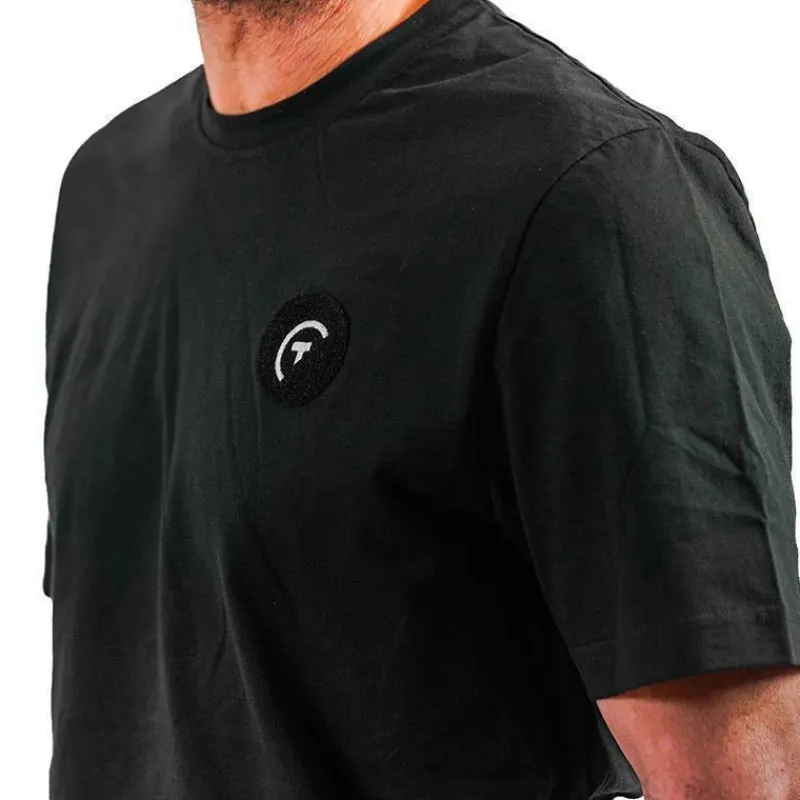 Sur vos traces Tee Shirt Pêche Personnalisable - Noir