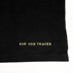 Sur vos traces Tee Shirt Pêche Personnalisable - Noir