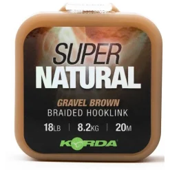 Korda Tresse Bas De Ligne Super Natural - Gravel Brown