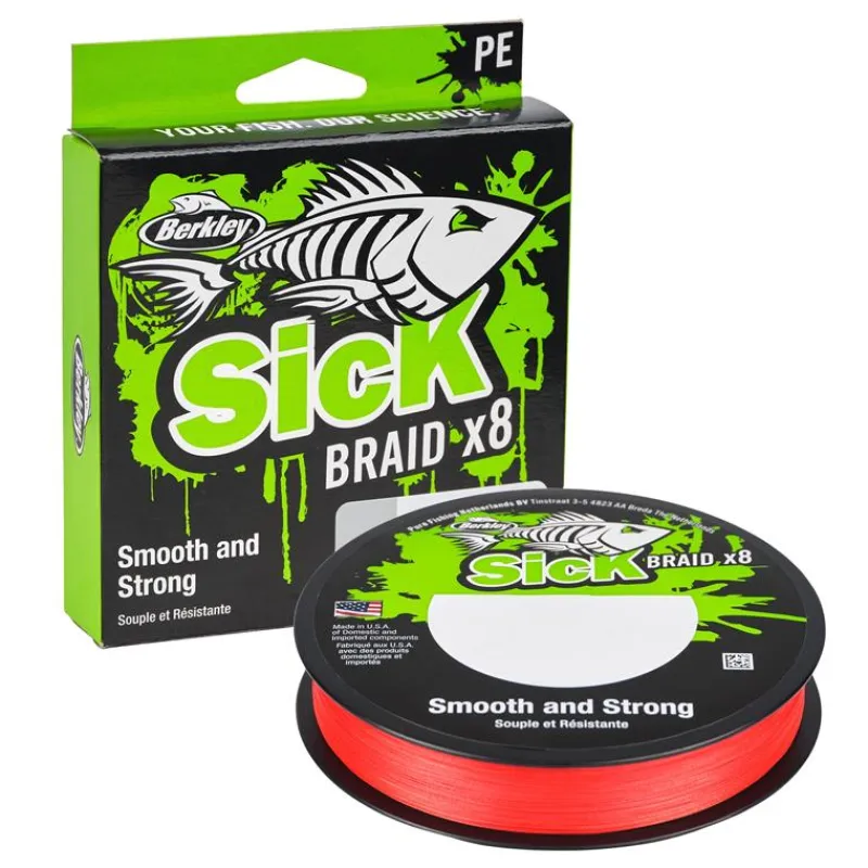 Berkley Tresse Sick Braid Red - 150M