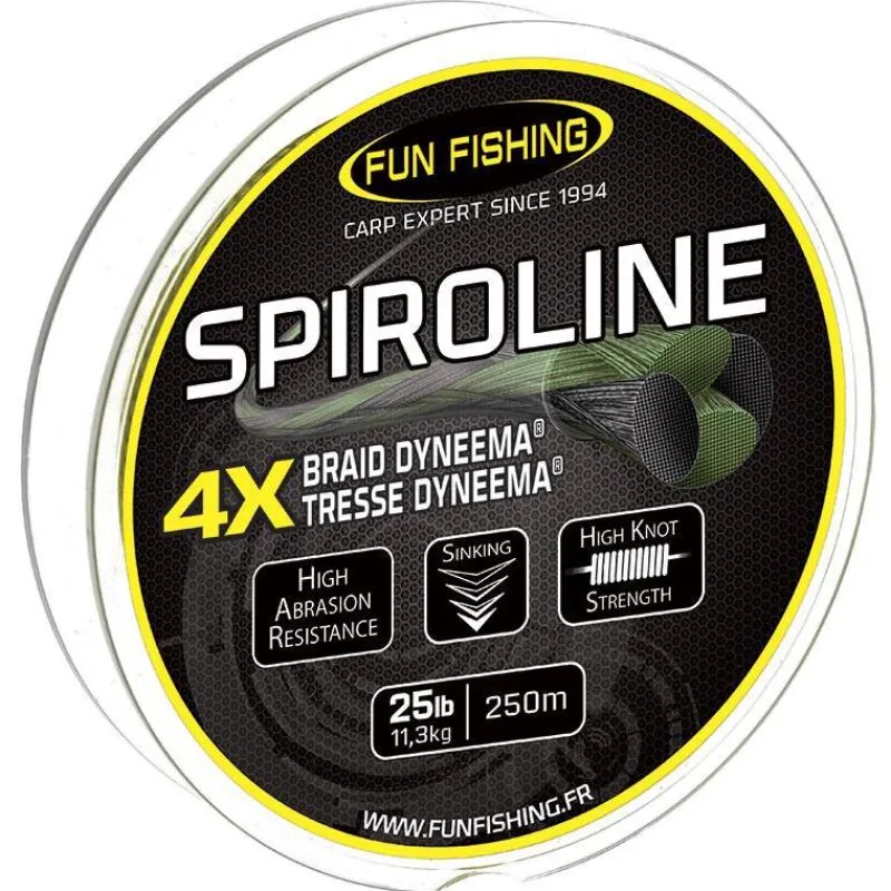 Fun Fishing Tresse Carpe Spiroline - 250M