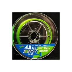 Intech Tresse First Braid X4 - Vert - 100M