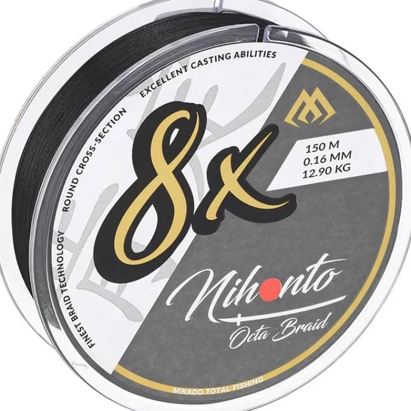 Mikado Tresse Nihonto Octa Braid - Black - 150M