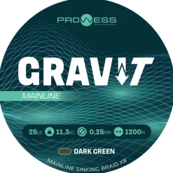 Prowess Tresse Gravi-T Mainline Braid X8 - 1200M