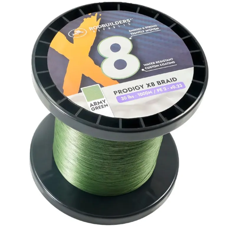 Tresse Rodbuilders Republic Prodigy X8 Braid - Army Green - 1000M