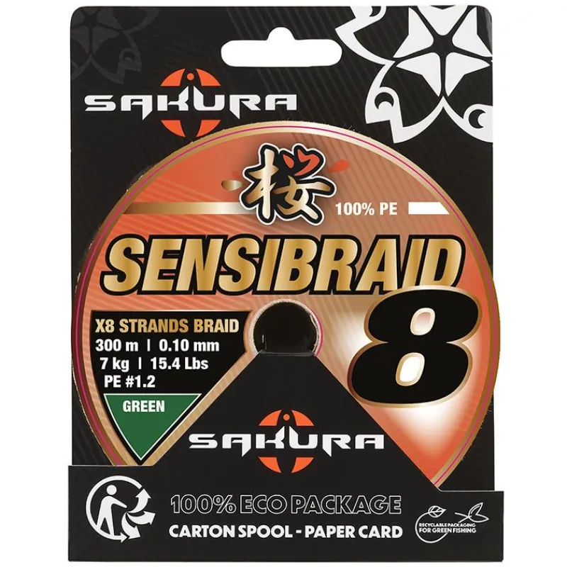 Sakura Tresse Sensibraid 8X Green - 300M