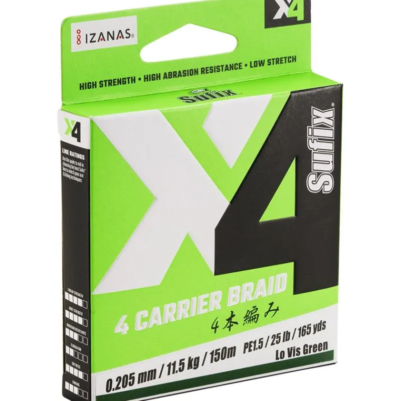 Sufix Tresse X4 Braid - Lo-Vis Green