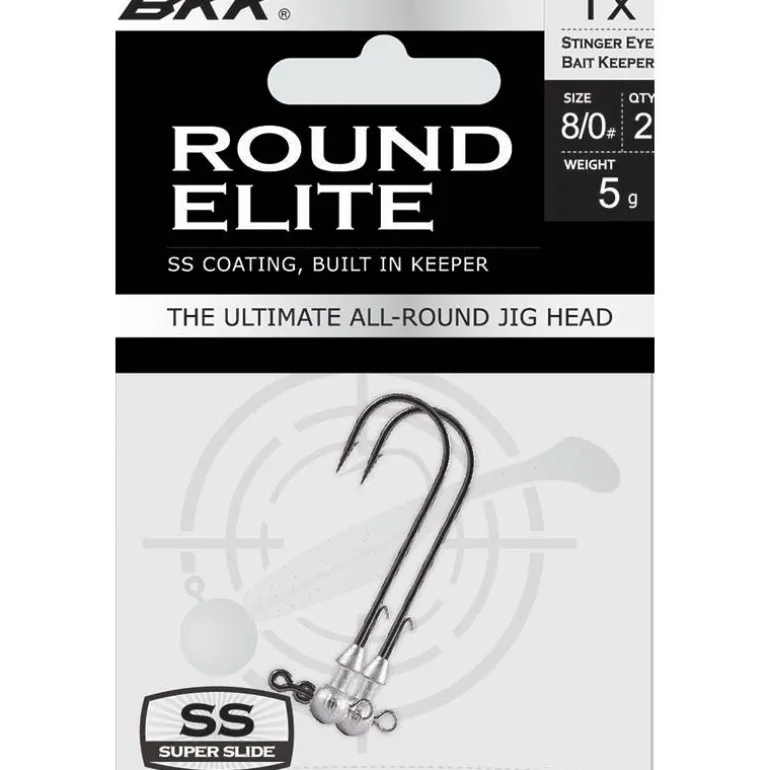 Tête Plombée Bkk Round Elite Stinger Eye Bait Keeper