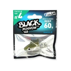 Fiiish Tête Plombée Black Minnow Deep