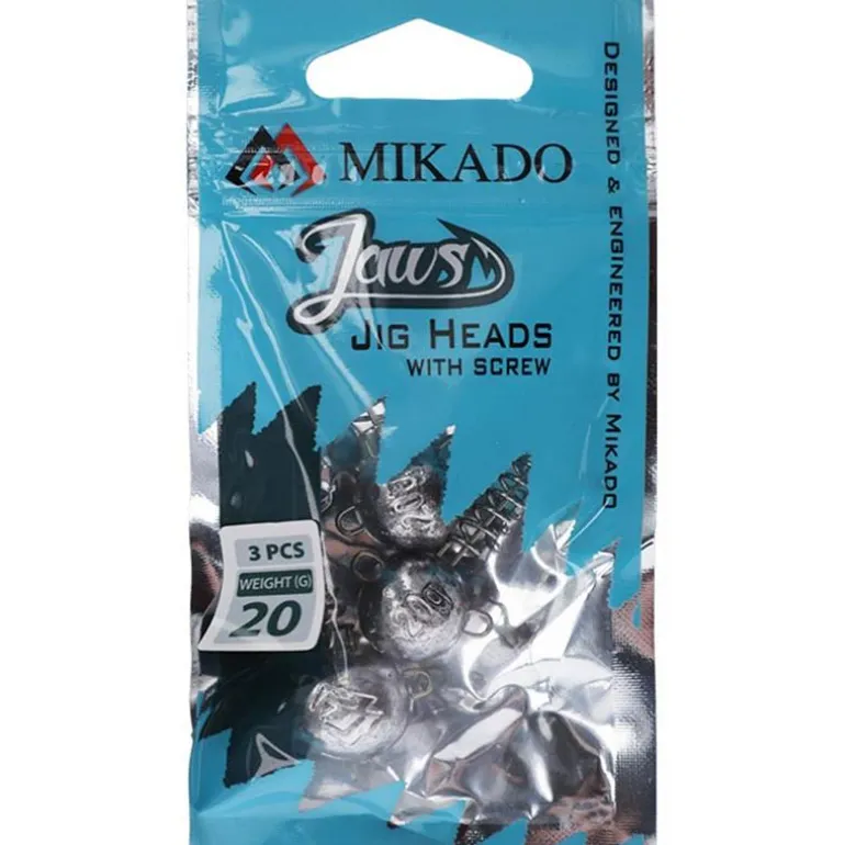 Tête Plombée Mikado Jaws Avec Vis