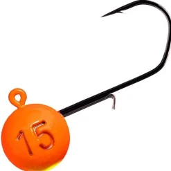 Monkey Lures Tête Plombée - Orange/Jaune - Par 3