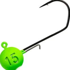 Tête Plombée Monkey Lures - Vert/Blanc - Par 3