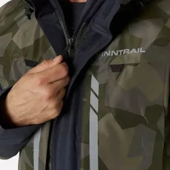 Finntrail Veste Homme Imperméable Greenwood - Camo Shadow Green