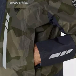 Finntrail Veste Homme Imperméable Greenwood - Camo Shadow Green
