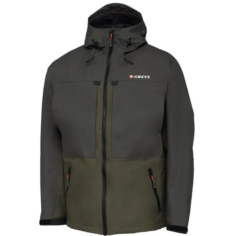 Greys Veste Homme Fin Fishing Jacket - Gris/Vert