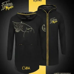 Hot Spot Design Veste Homme K-Way Catfishing Mania - Noir