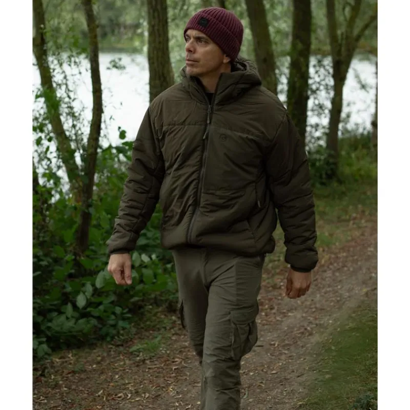 Korda Veste Homme Insulated Hooded Jacket - Dark Olive