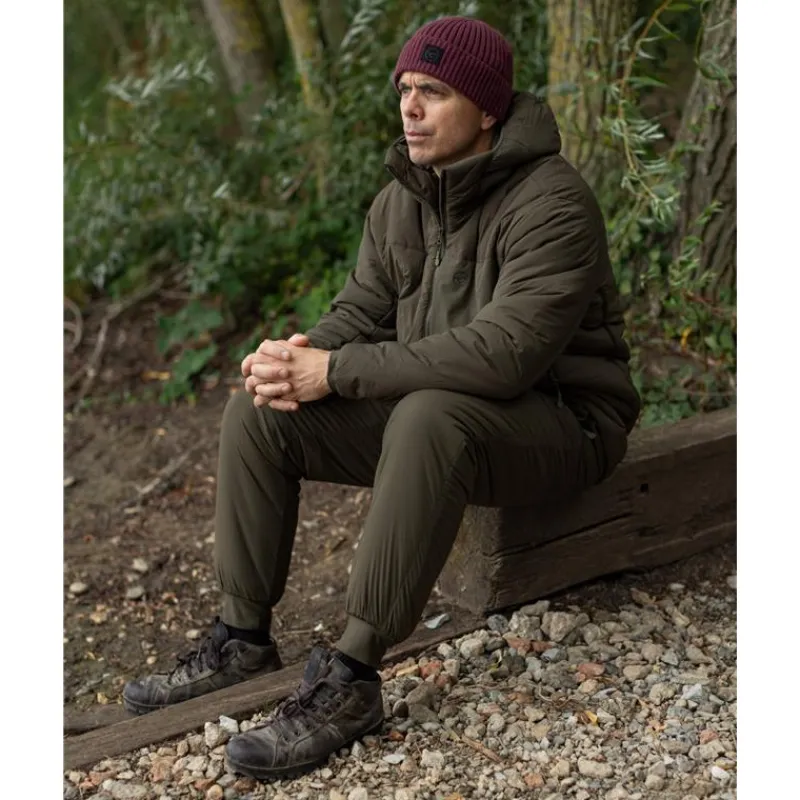 Korda Veste Homme Insulated Hooded Jacket - Dark Olive