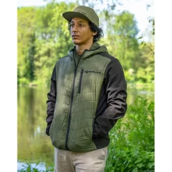 Korum Veste Homme Thermashell Thermique - Vert/Noir